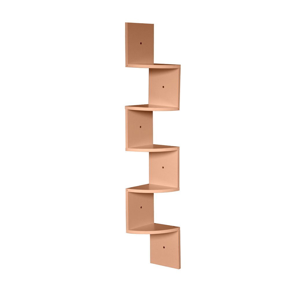 Streamlined and Minimalist: A 5-Tier Corner Shelf for Stylish Home Storage and Display