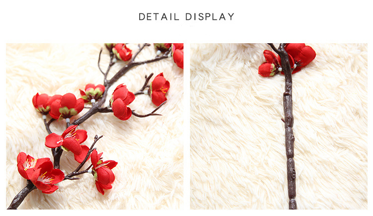 wholesale artificial flower for home decor wedding decor plum blossom branches (7)