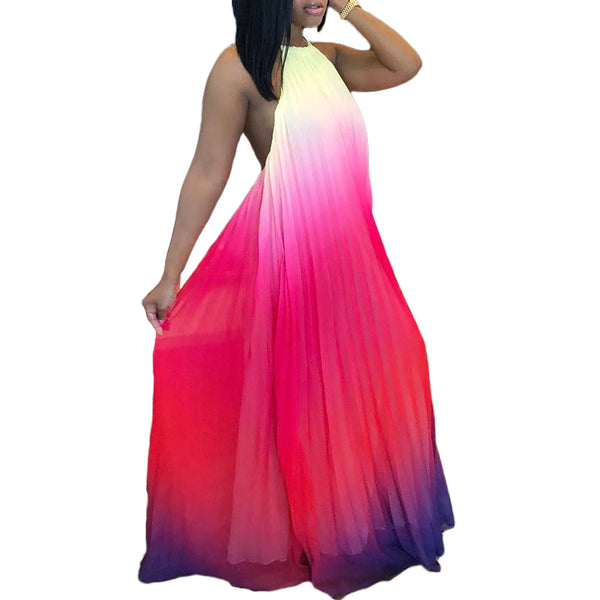 Grown Woman Vibes Halter Maxi Dress S-3X MyCheriEssentiel