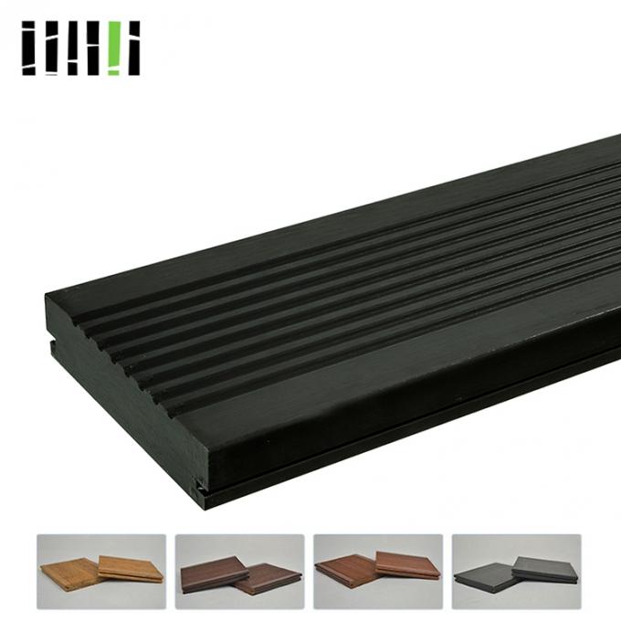 Prefinished High Density Hard Dark Lay Bamboo Hardwood Floor,Brown Horizontal Carbonized Bamboo Floor For Outdoor Use 2