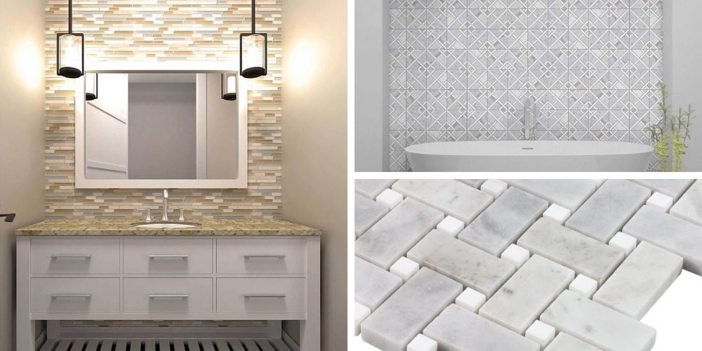 Rectangle Bamboo Chips Carrara And Pure White Mix Marble Mosaic Tiles Factory China - Wholesale Products - Thinkrock Stone