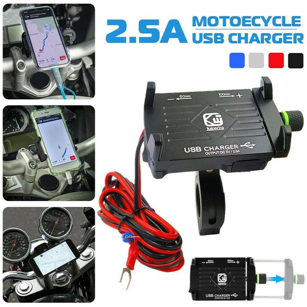 360 Adjustable Aluminum Motorcycle Handlebar Cell Phone Mount Holder