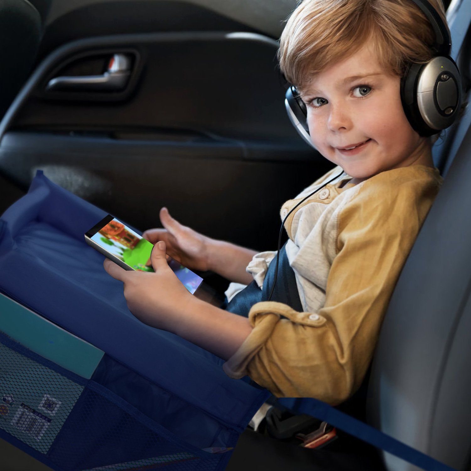 Travel Tray - Convenient Snack and Drink Car Seat Travel Tray