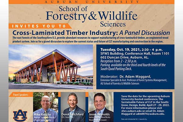 Auburn panel discussion to explore growth of cross-laminated timber markets