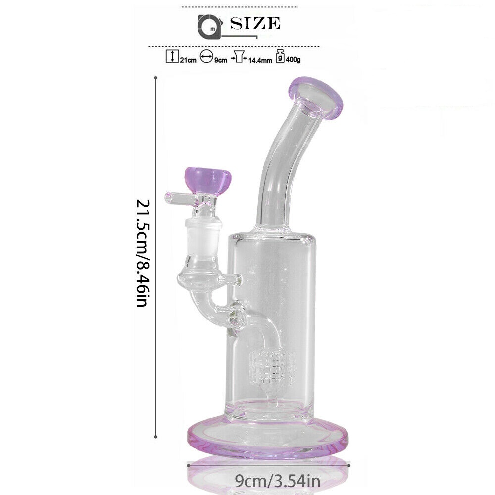 purple glass bong