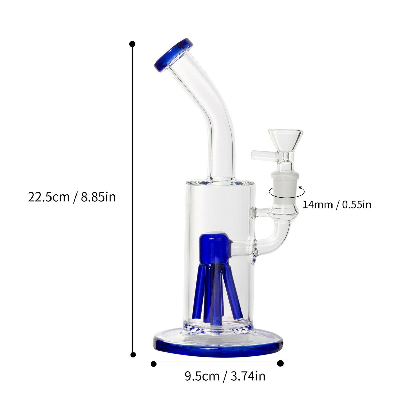 glass smoking water pipe bubbler