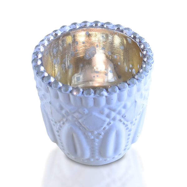 Iridescent Faceted <a href='/glass-lotus-candle-holder/'>Glass Lotus Candle Holder</a> by Valerie - QVC.com