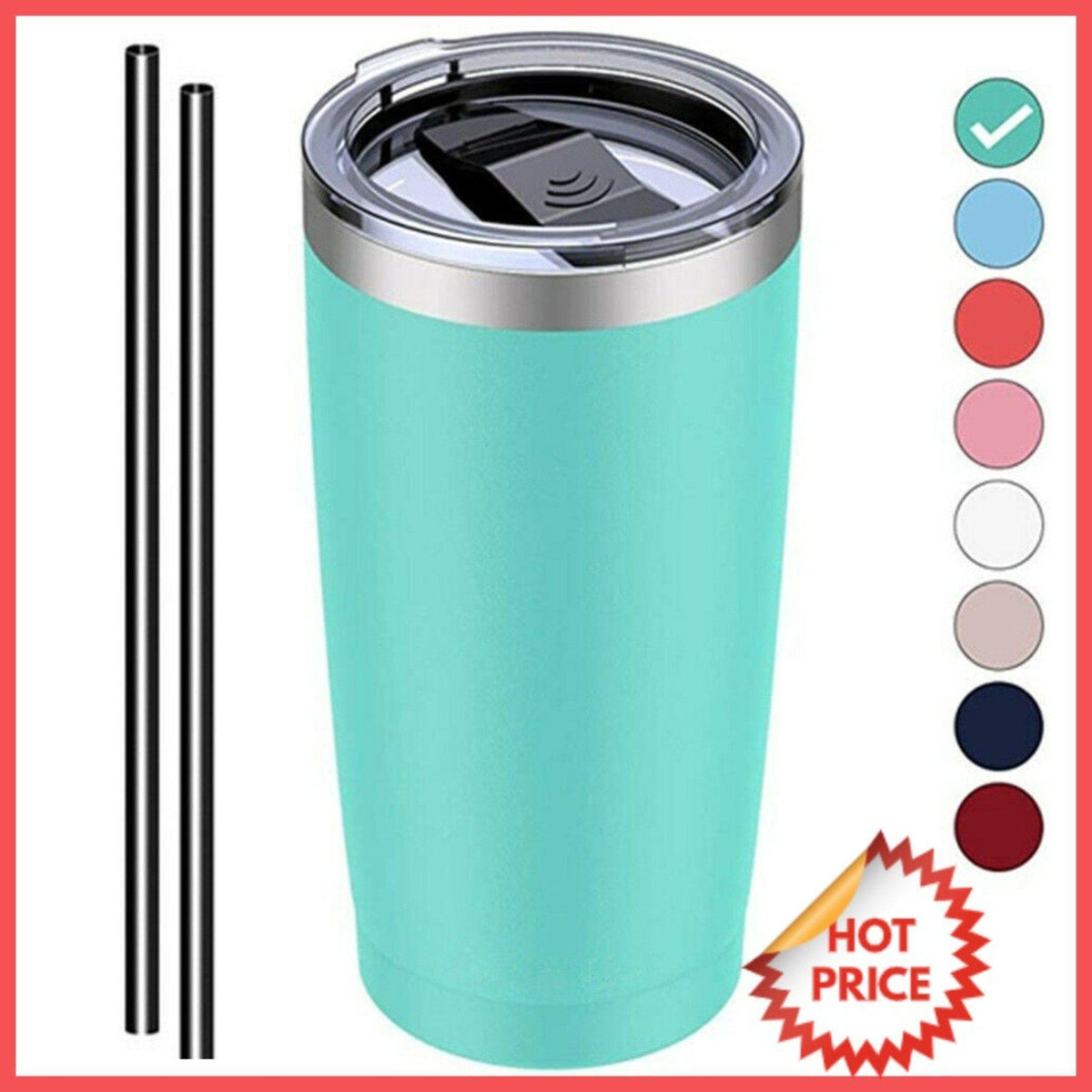 Double Wall Stainless Steel Vacuum Insulated Coffee Cup With Handle