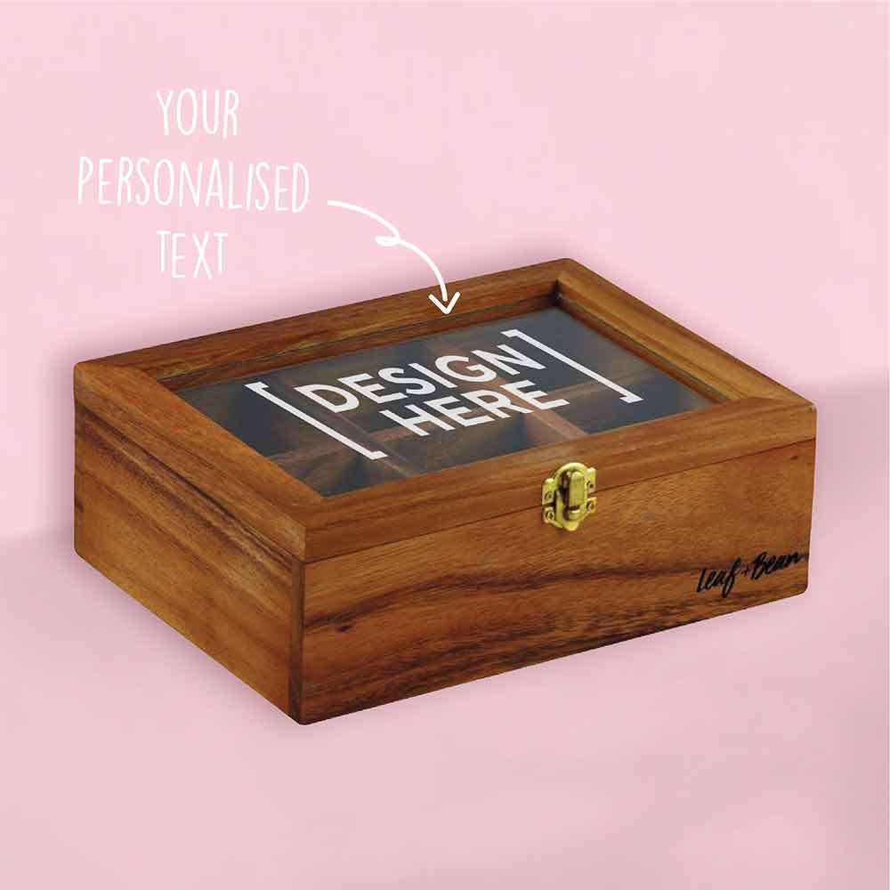 Personalised 'My Favourite Brews' Tea Box | The Letteroom