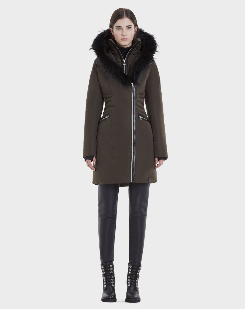 Women's Down Puffer Jacket MUSE Army Green | RUDSAK  Rudsak