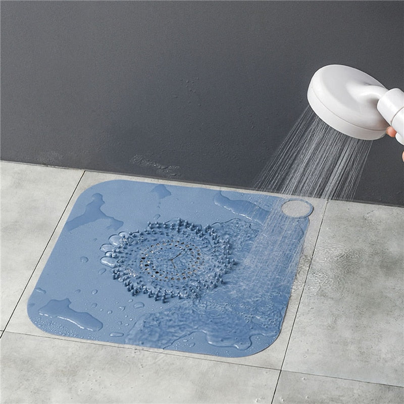 BETTE Siphon floor silicone sink Bath sink Drain plugs Multifunction sink plug Bathtub Stopper for tubes Pipes in bathroom Toilet Floor drain Joint Resist Smell Bugs 4 pieces blue