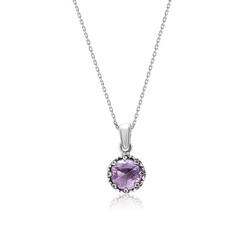 Amethyst, Sterling Silver Pendant The Mystic Jewel