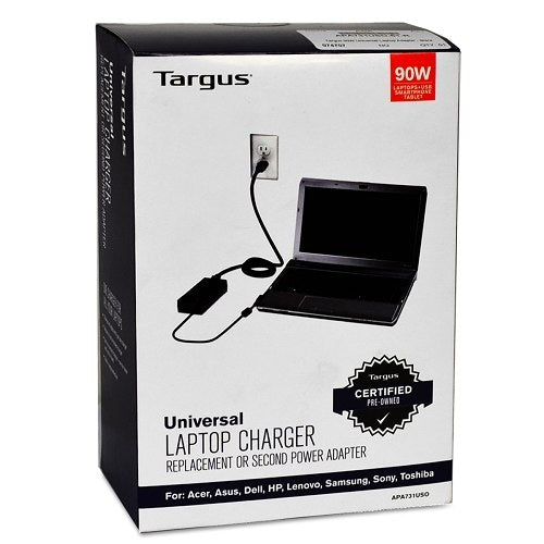 Targus APA731USO 90W Universal Notebook AC Power Adapter w/9 Power Tip