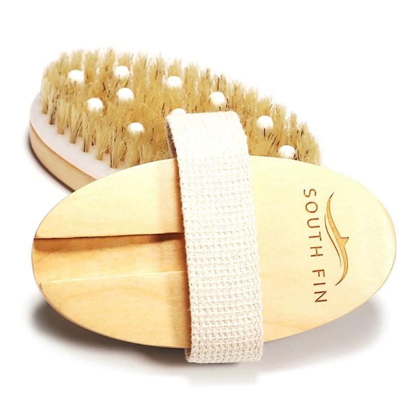 Natural Bristle Contour Body Brush - Dry Brush Wholesale