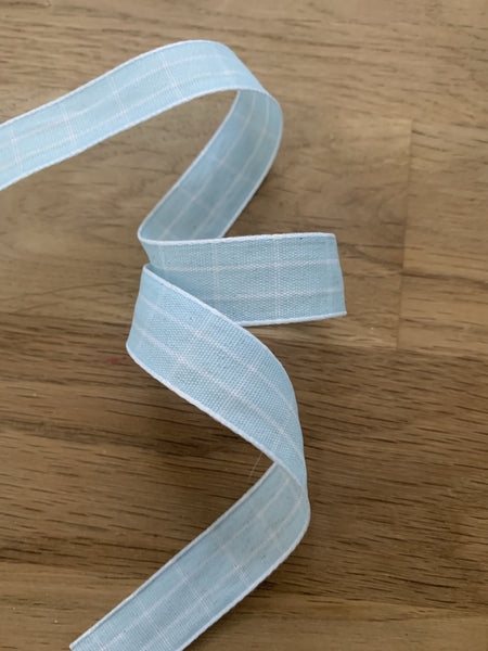 16mm Double sided satin Pale blue