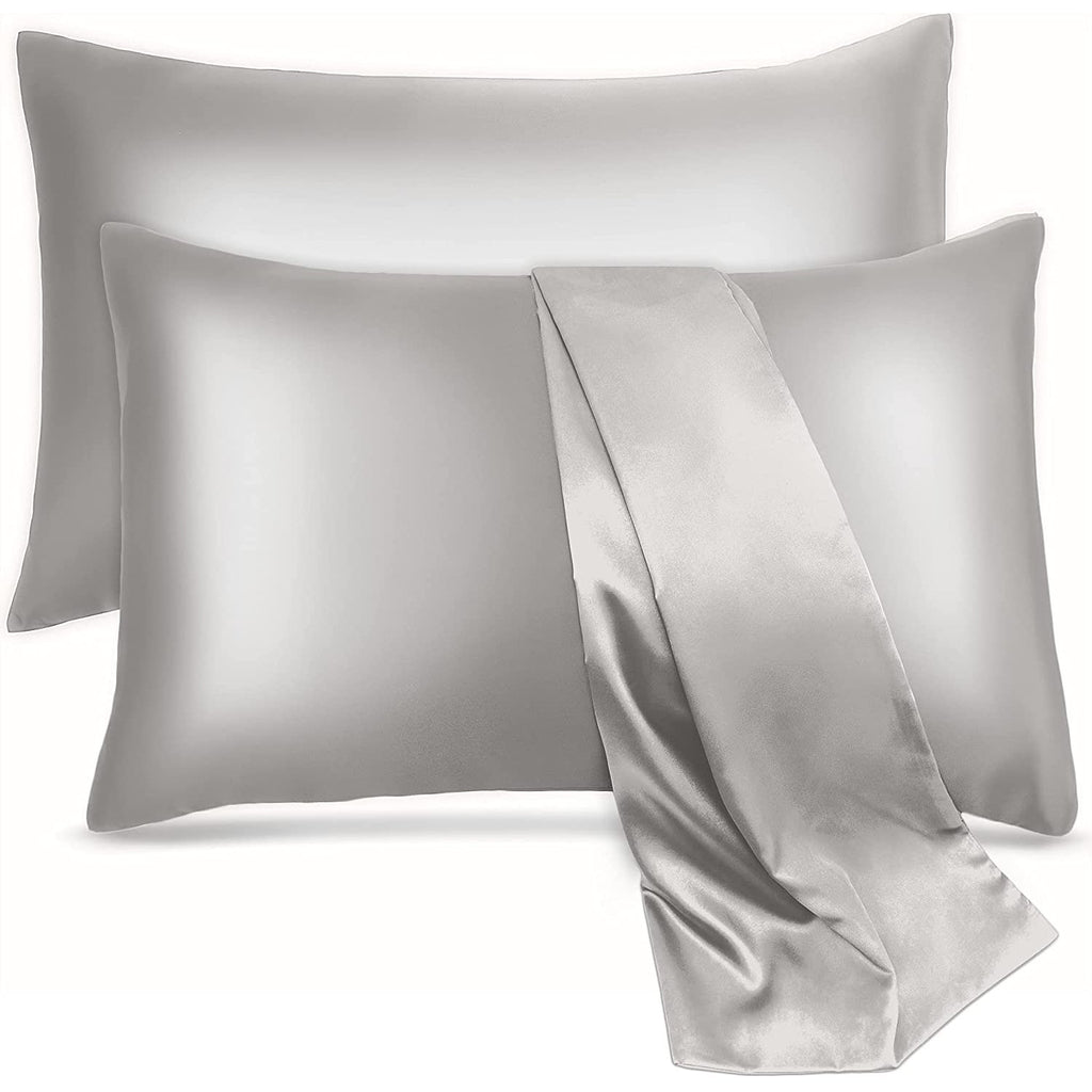 : LKKLILY-<a href='/bedding/'>Bedding</a> emulation silk pillowcase is pillowcase in summer three pieces (1 quilts, 2 pillowcases),Jade (powder),Twin: Bedding & Bath - B078B44HHG