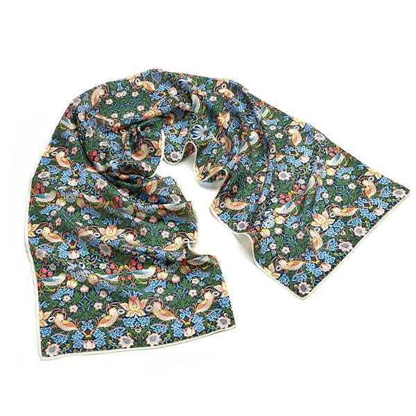 William Morris Strawberry Thief Silk Scarf Scmashop
