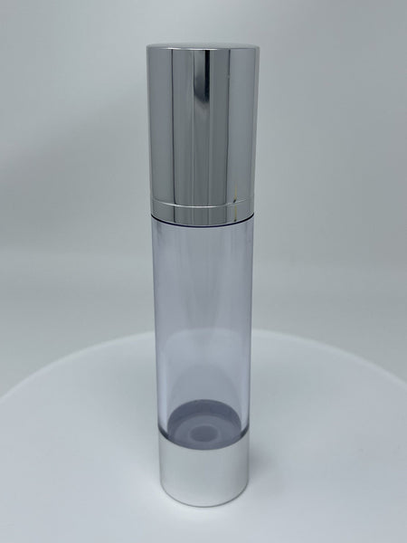 PP White Airless Cosmetic Bottle With Transparent Cap for Cometic Packaging AM-ACP