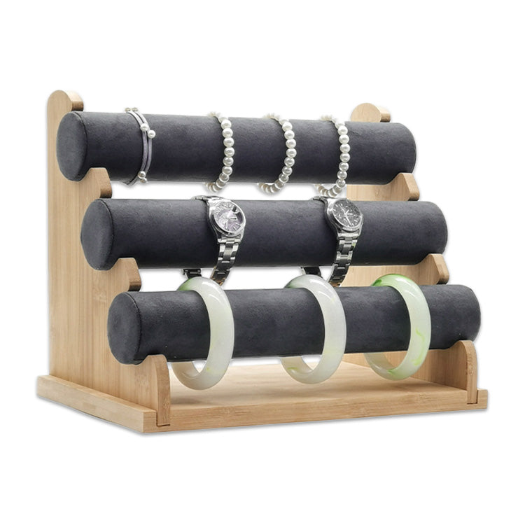 Jewelry T-Bar Oval - black velvet from Display Connection