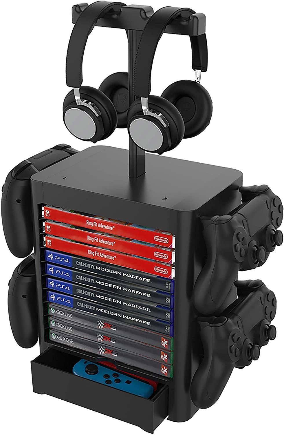 USA Warehouse - Mcbazel Multifunctional Game Storage Stand Tower for N