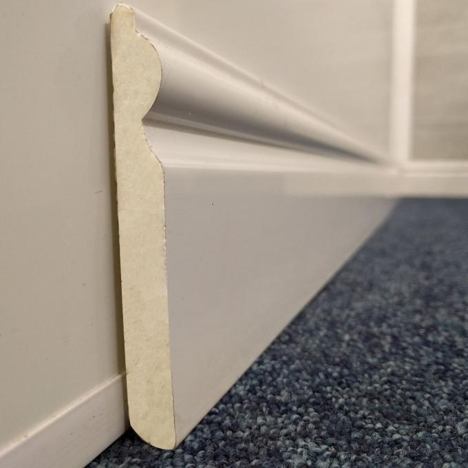 White pvc base moulding vinyl pvc skirting 95mm x 12mm x 5m plastic decoretive moulding 1