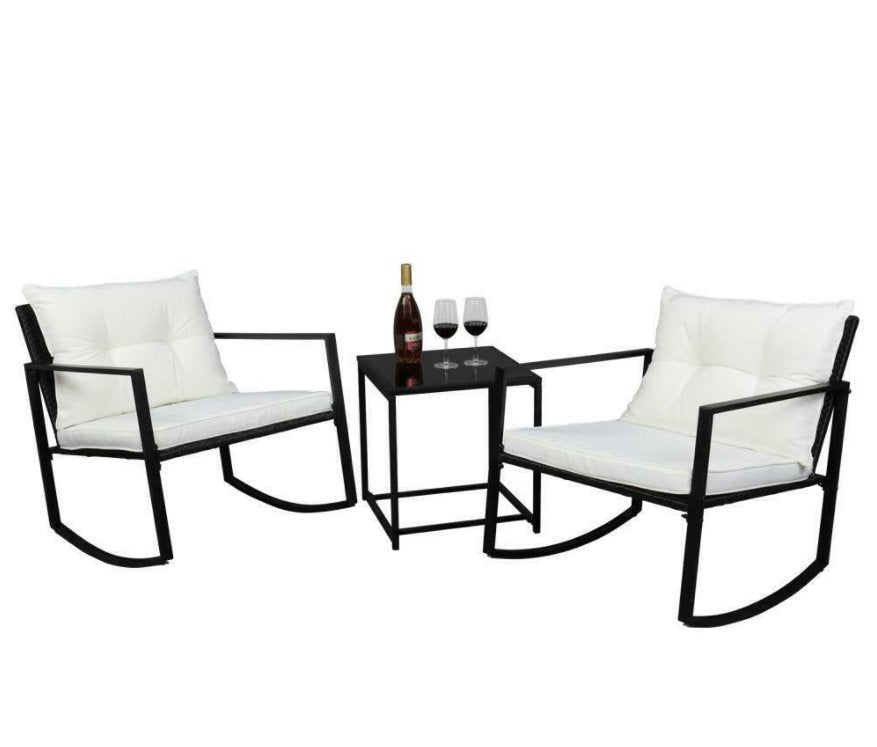Compact Patio Furniture Rattan Garden Space Saver Compact Chair Set Table Glass Patio Best Small Patio Table dilistore.com