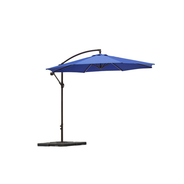 4 Pcs Heavy-Duty Cantilever Offset Patio Umbrella Stand Square Base Plate for Hanging Patio Umbrella Bosonshop