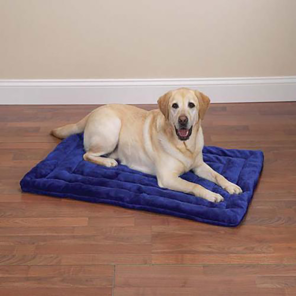 Slumber Pet Plush Crate Dog Mat, Medium, 23-Inch, Gray | Wood Dog Crates