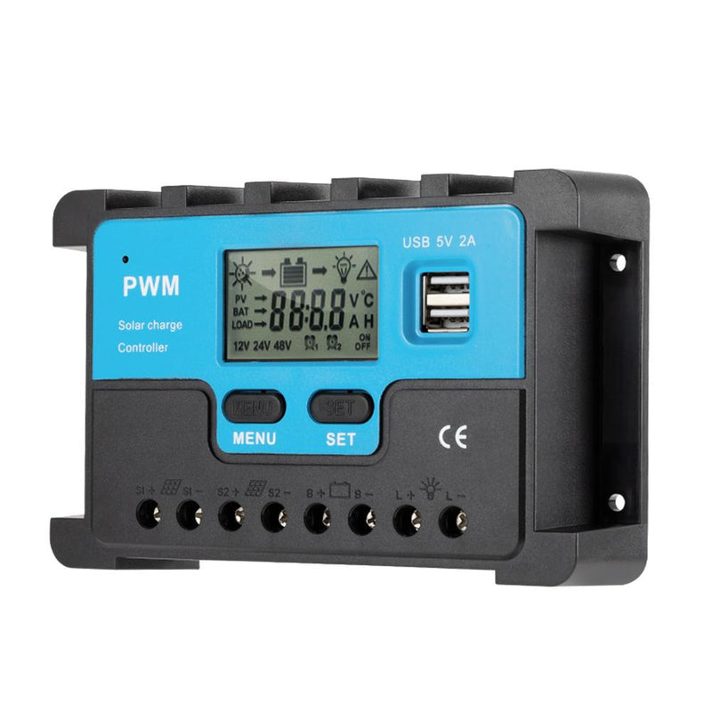P3 Solar LiFeP04 battery 14.6v 5A MPP Solar Charge Controller with SAE MJ Sales, Inc.