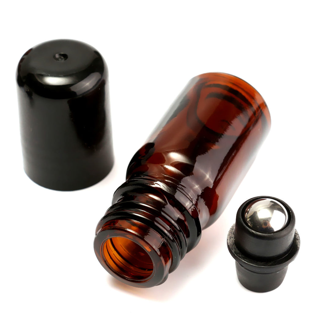 200ml big amber essential oil glass bottle with pump sprayer cap | Baolin Glass supply best glass bottle worldwide!