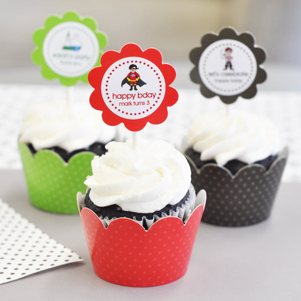 Cupcake Wrappers Kids Birthday Parties