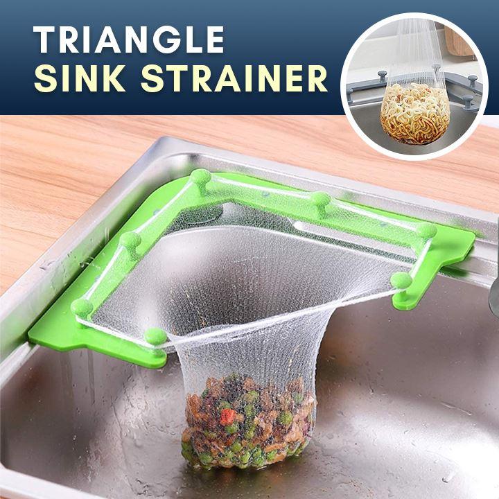 Triangle <a href='/drainage-rack-kitchen-sink/'>Drainage Rack Kitchen Sink</a> Strainer Corner Filter Net Hanging  Trabyhand