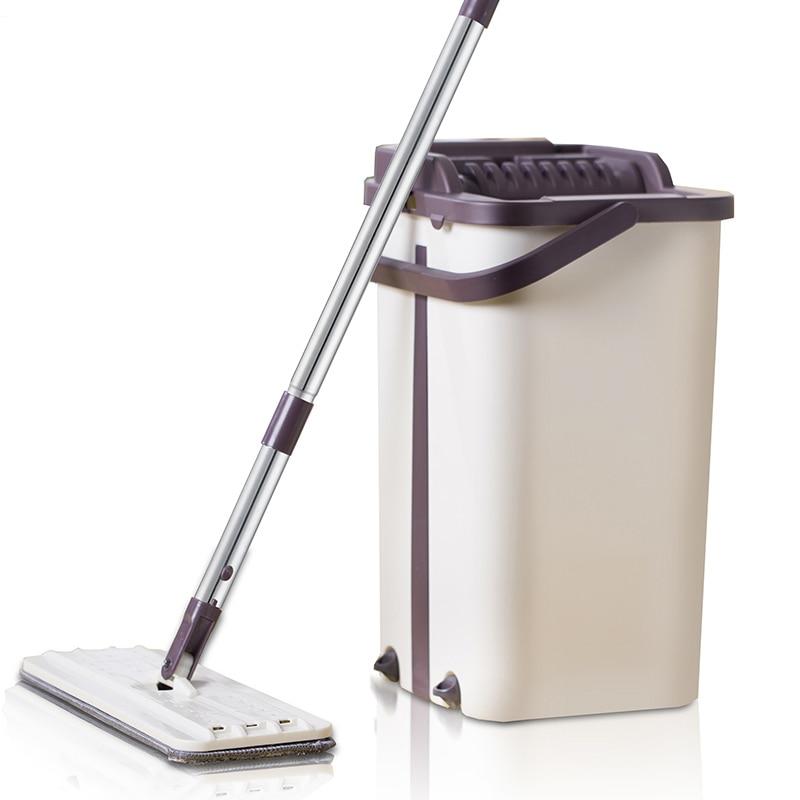 Aluminium frame with lock system and microfiber/cotton flat mop - Cleaning Community