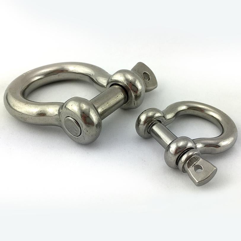 2PCS D Type Bow Rigging Shackle M6 Stainless Steel Survival Chain Buckle | Fruugo AU