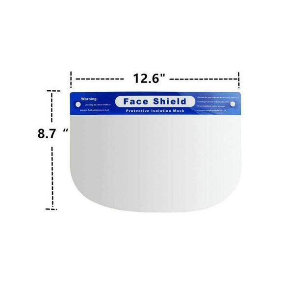 10-Pack Disposable Safety Full <a href='/face-shield/'>Face Shield</a> Protection Adjustable Elastic Band - Best Connections, Inc.