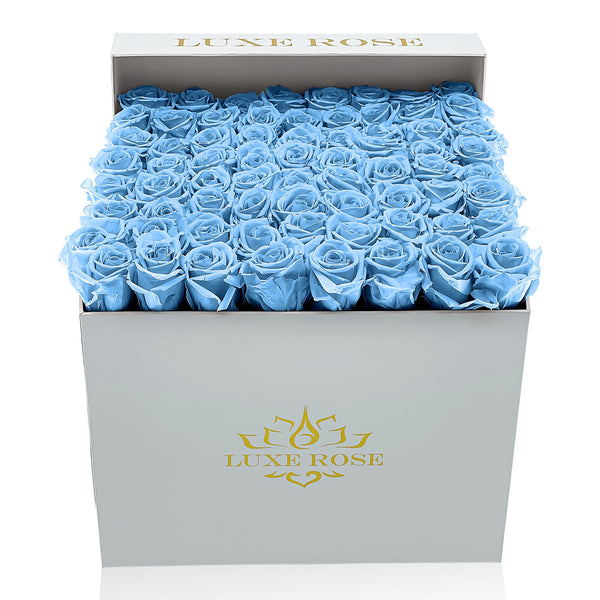 Wholesale Large Square Yellow Suede Box - Bellissimo Wholesale Preserved Roses   Preserved Roses Wholesale