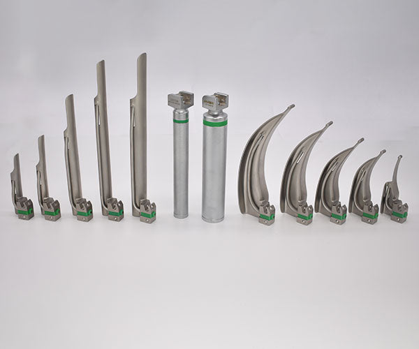 Macintosh laryngoscope blade - MetalMAX Green System Polio Macintosh - PROACT Medical - stainless steel / fiber optic / disposable