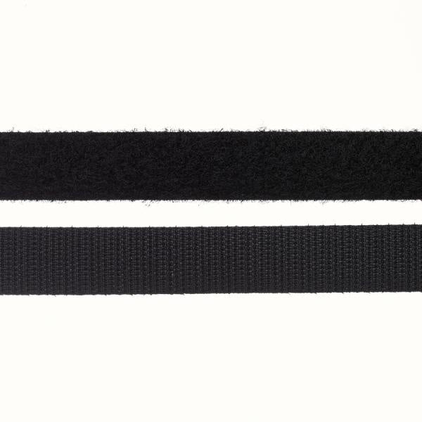 Iron on Velcro ~ 20mm BLACK | The Fabric Farm