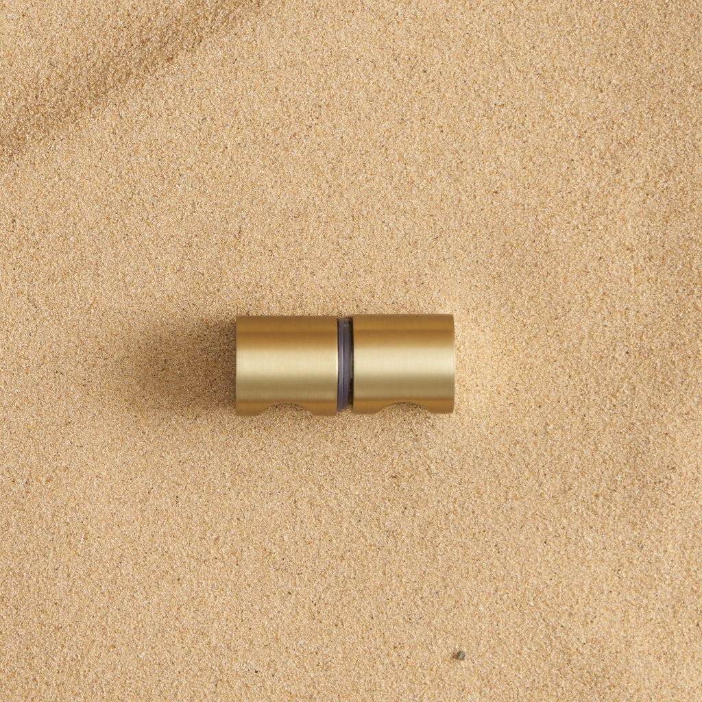 Shower Door Handle Brushed Brass yabby