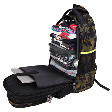 Trolley Large Multi-Compartment School Bag Laptop Backpack for Boy Student (1)