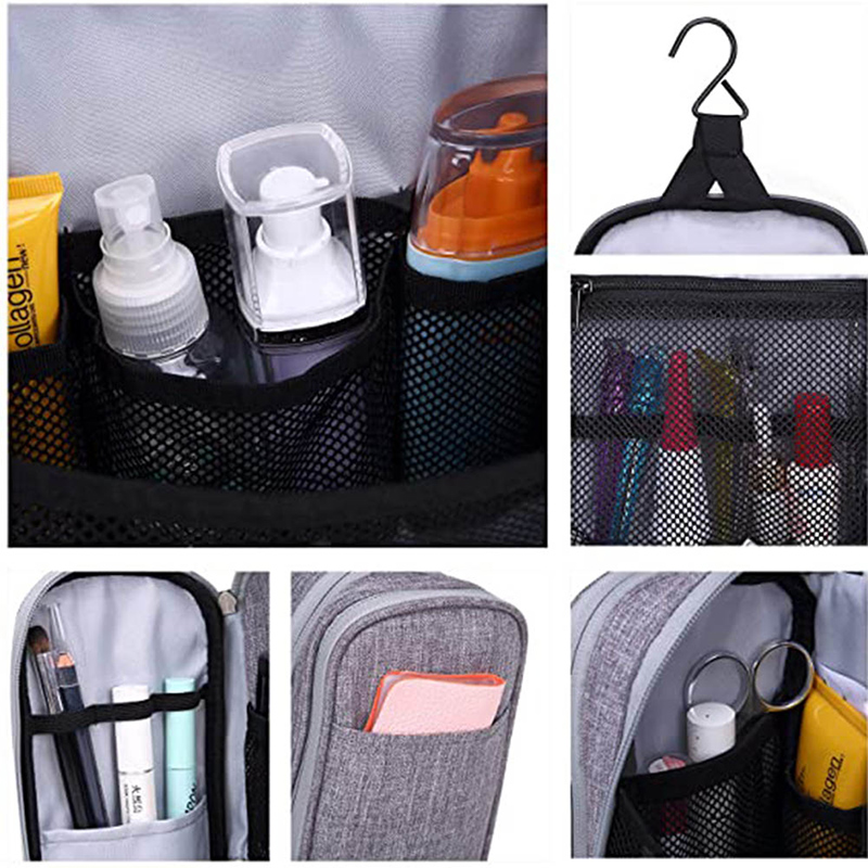 Toiletry Bag Hanging Travel Bag Portable Makeup Cosmetic Organizer Bag Bathroom and Shower Organizer kit for Men & Women (4)