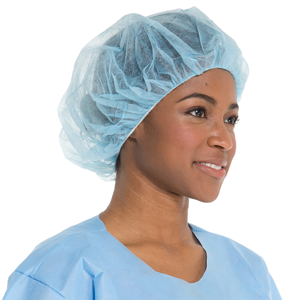 Disposable Bouffant Surgical Caps - Blue | MH Care Medical