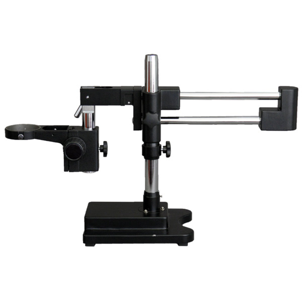 Double Arm Boom Stand for <a href='/stereo-microscope/'>Stereo Microscope</a> Tube Mount 76mm Focus Bloc  AmScope UK