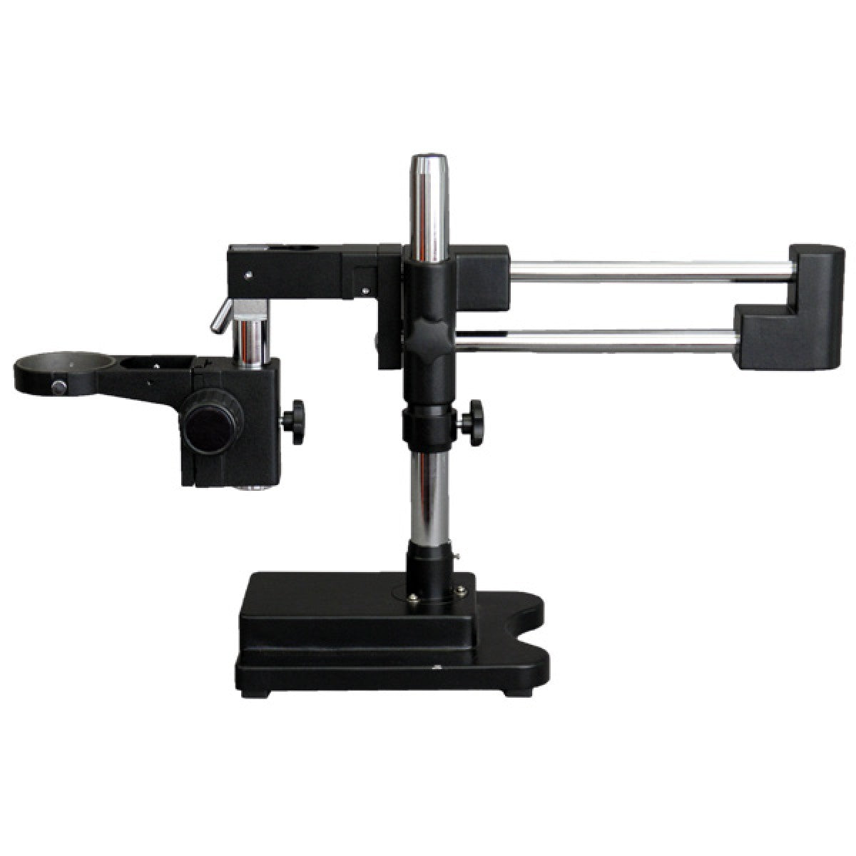 Double Arm Boom Stand for <a href='/stereo-microscope/'>Stereo Microscope</a> Tube Mount 76mm Focus Bloc AmScope UK