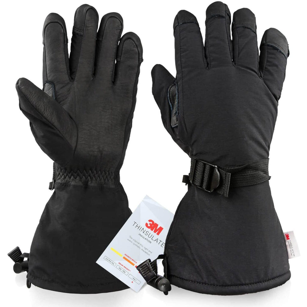 BEST High Quality Men Winter Warm Finger Separated  Polar Fleece Thermal Motorcycle Ski <a href='/snow-gloves/'>Snow Gloves</a> 5Colors Free Shipping | Aliexpress Travel