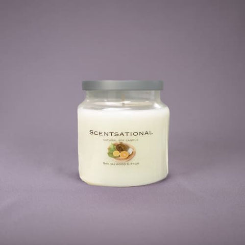 Body and Soul -Sandalwood and Lavender <a href='/scented-candle/'>Scented Candle</a> The Wick and Glow Candle Company