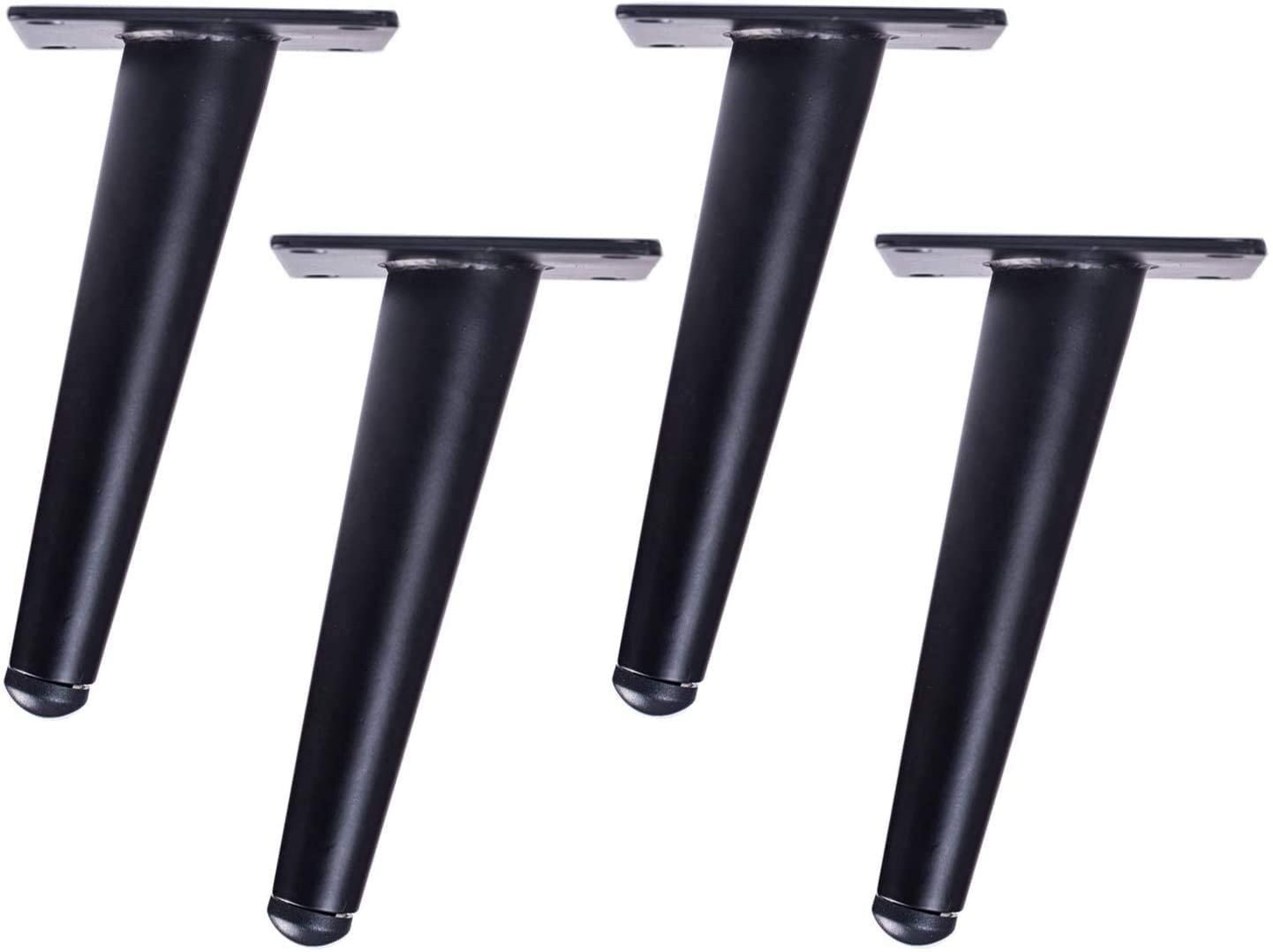 Metal Table & <a href='/sofa-legs/'>Sofa Legs</a> Pack Of 4 Matte Black