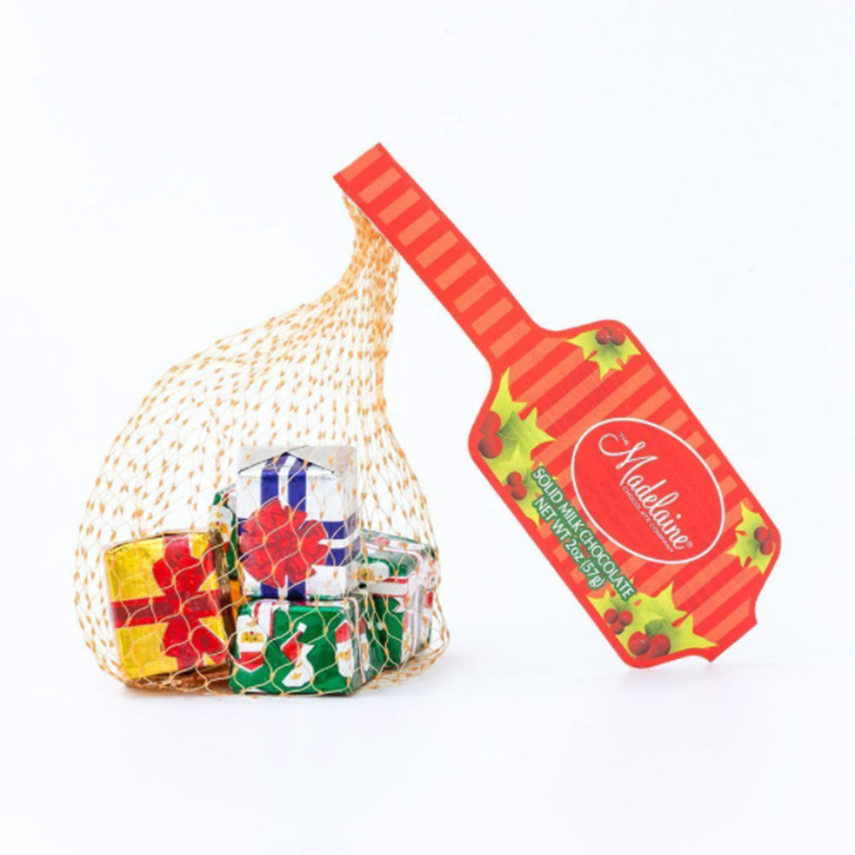 Christmas Printed chocolate Milk Chocolate 56/box - Poppy's Chocolate Wholesale