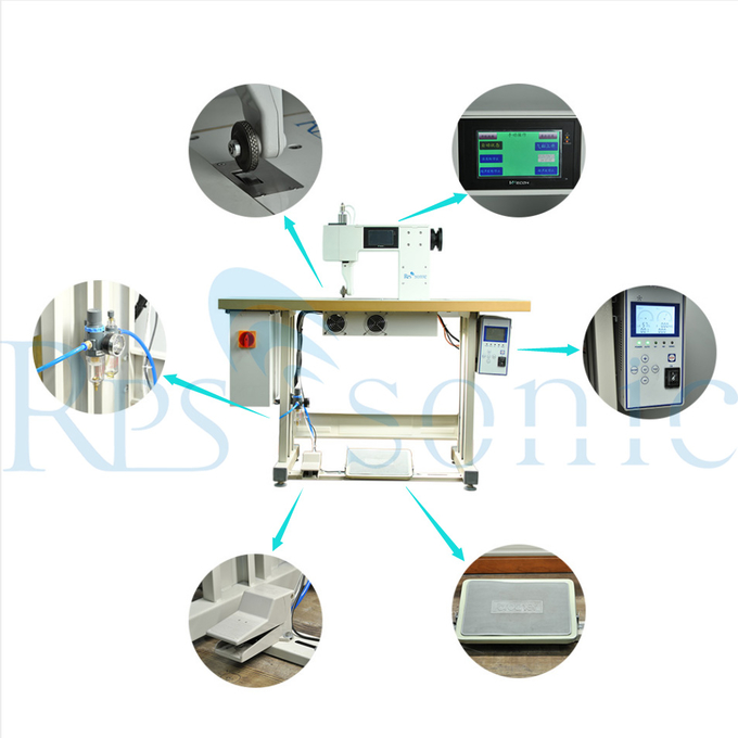 20Khz 1000w  Textile Ultrasonic sewing Machine with Continuous Welding Force Monitoring 0