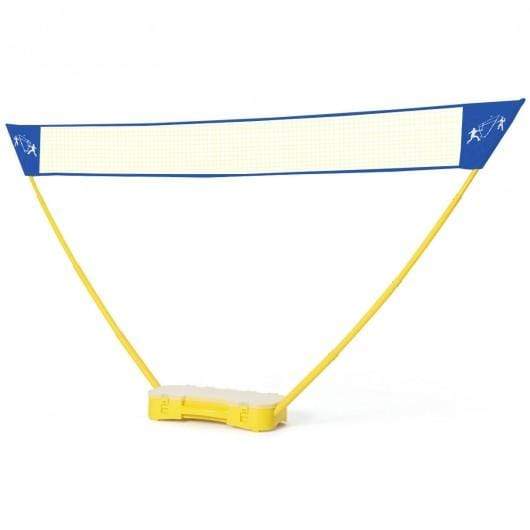 DNYSYSJ 20FT(6.1M) Badminton Net Set, Simple Folding Badminton Net Frame Portable Adjustable Standard Badminton Net for Double Court Volleyball Tennis Indoo Outdoor - Play Volleyball